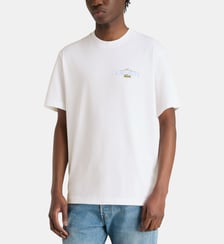 T-shirt droit signature Lacoste