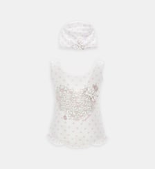 Maillot de bain 1 pièce et bonnet de bain signature Monnalisa