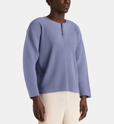 T-shirt plissé à manches longues HOMME PLISSÉ ISSEY MIYAKE