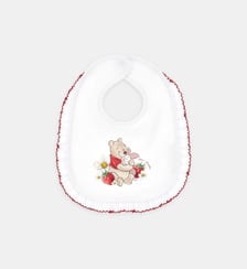Bavoir à motif en coton Monnalisa