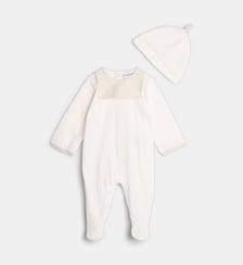 Ensemble pyjama bonnet en coton Emporio Armani Junior