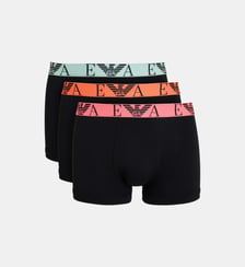 Lot de 3 boxers logo en coton Emporio Armani