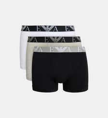 Lot de 3 boxers logo en coton Emporio Armani