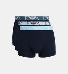 Lot de 3 boxers logo en coton Emporio Armani
