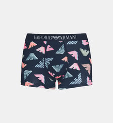 Boxer microfibre à logos Emporio Armani