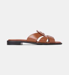 Mules plates en cuir Penny Tommy Hilfiger