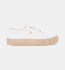 Baskets basses en coton finition toile Tommy Hilfiger