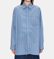 Chemise droite en coton à rayures A.P.C.