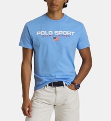 T-shirt droit Mc Polo Sport imprimé en coton Polo Ralph Lauren