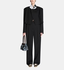 Pantalon droit en laine Dries Van Noten