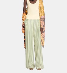 Pantalon large à rayures Dries Van Noten