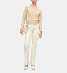 Pull droit court en laine de yack A.P.C.