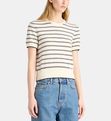 Pull court rayures coton A.P.C.