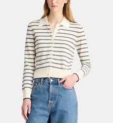 Cardigan court rayures coton A.P.C.