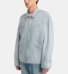 Veste droite usée coton denim MM6 Maison Margiela