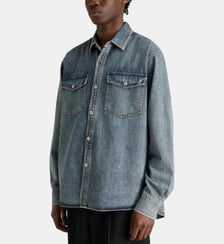 Chemise denim oversize coton délavé JW Anderson
