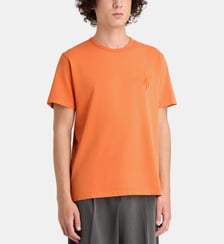 T-shirt droit monogramme brodé coton JW Anderson