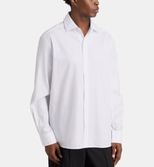 Chemise habillée droite rayée en coton JW Anderson