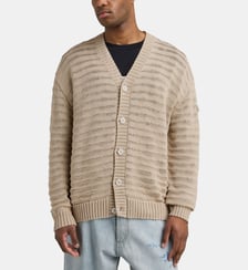 Cardigan boutonné en coton MM6 Maison Margiela