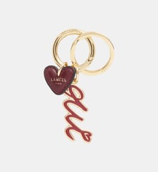 Porte-clés Oui St Valentine en métal et cuir signature  Lancel