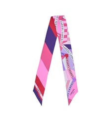 Bandeau de soie motif parasol Lancel