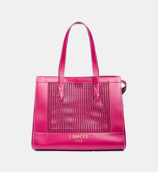 Sac cabas zippé L ajouré signature en cuir Lancel
