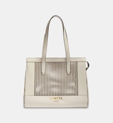 Sac cabas zippé L ajouré signature en cuir Lancel