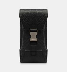 Mini sac vertical rabat Milo en cuir signature Lancel