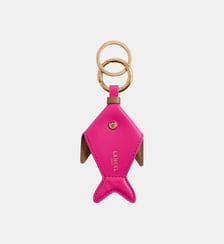 Porte-clés funny fish en cuir signature Lancel
