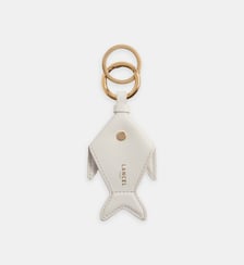 Porte-clés funny fish en cuir signature Lancel