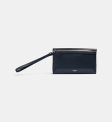 Pochette zippée S Milo en cuir signature Lancel