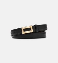 Ceinture fine en cuir signature Lancel