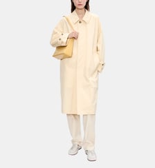 Manteau Mac droit mi-long coton mélangé A.P.C.