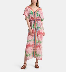 Robe longue Hydra Pavot coton  Mapoesie