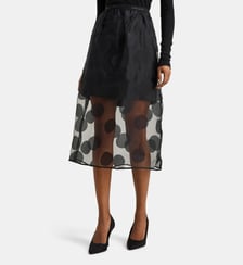 Jupe midi organza grands pois  Stine Goya