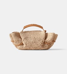 Sac à main bandoulière Mini Arta crochet raphia Hereu