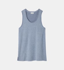 Débardeur droit en coton mélangé American Vintage