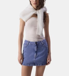 Jupe courte en jean American Vintage