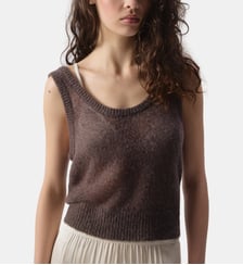 Débardeur en mélange laine et cachemire  American Vintage