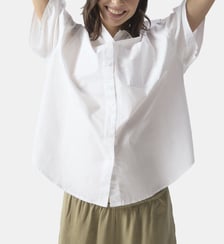 Chemise à manches courtes en coton American Vintage