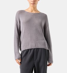 Pull en coton et laine col bateau American Vintage