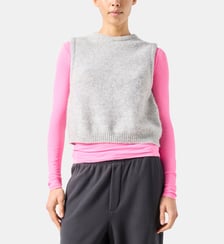 Pull sans manches en mélange de laine American Vintage