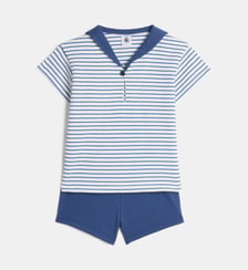 Ensemble 2 pièces rayé coton Petit Bateau