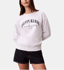 Sweat droit signature Calvin Klein