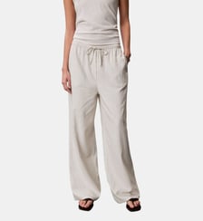Pantalon fluide en lin mélangé Calvin Klein
