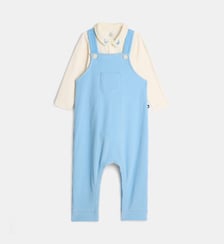 Ensemble salopette et body coton  Petit Bateau