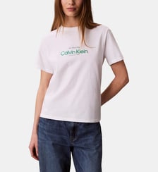 T-shirt droit signature Logo coton Calvin Klein