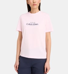 T-shirt droit signature Logo coton Calvin Klein