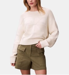 Pull droit col rond Calvin Klein