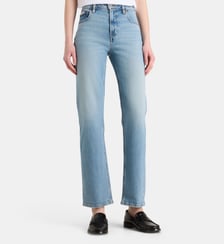 Jean droit 26RG  taille haute coton denim délavé  Calvin Klein
